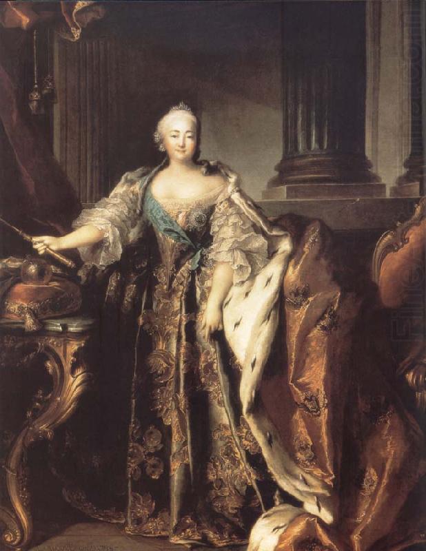 Louis Tocque Portrait of Empress Elizabeth Petrovna china oil painting image